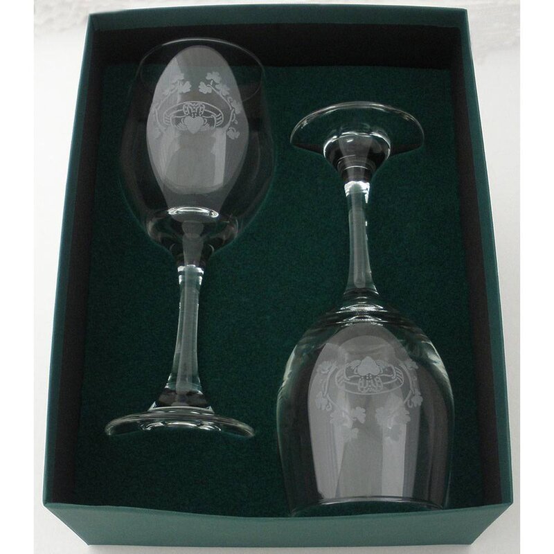 Robert Emmet Company Celtic Wine Goblets Pair