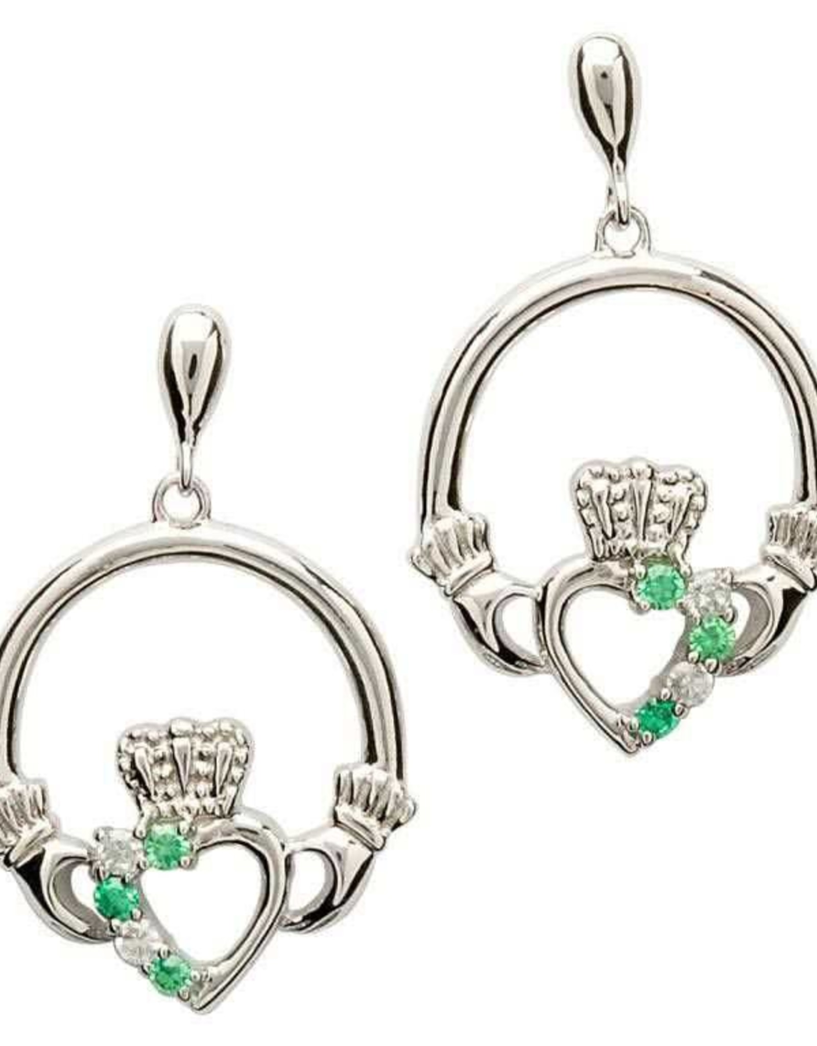 Shanore Claddagh Part Set Silver Earrings