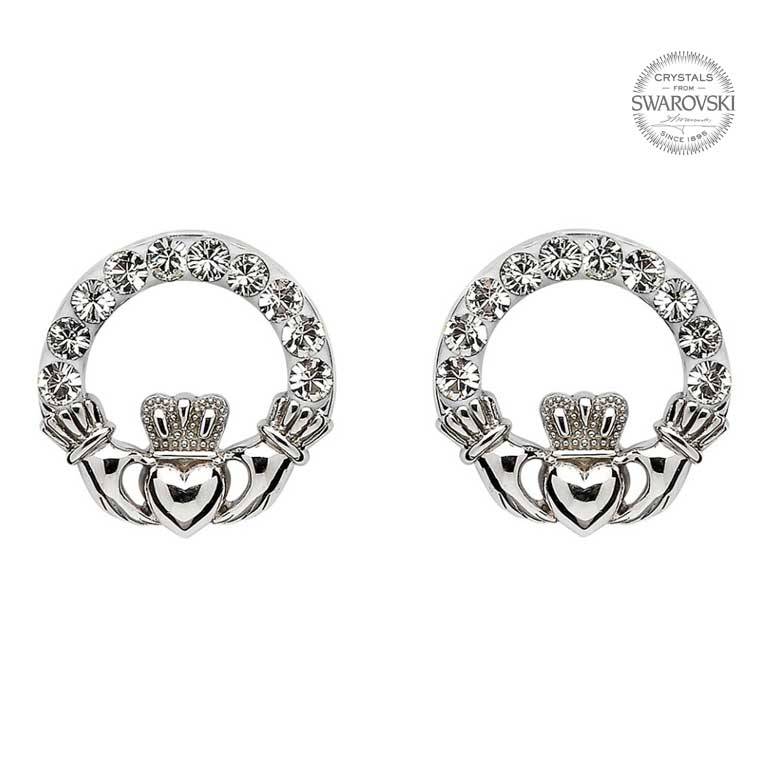 Shanore Claddagh Stud Earrings