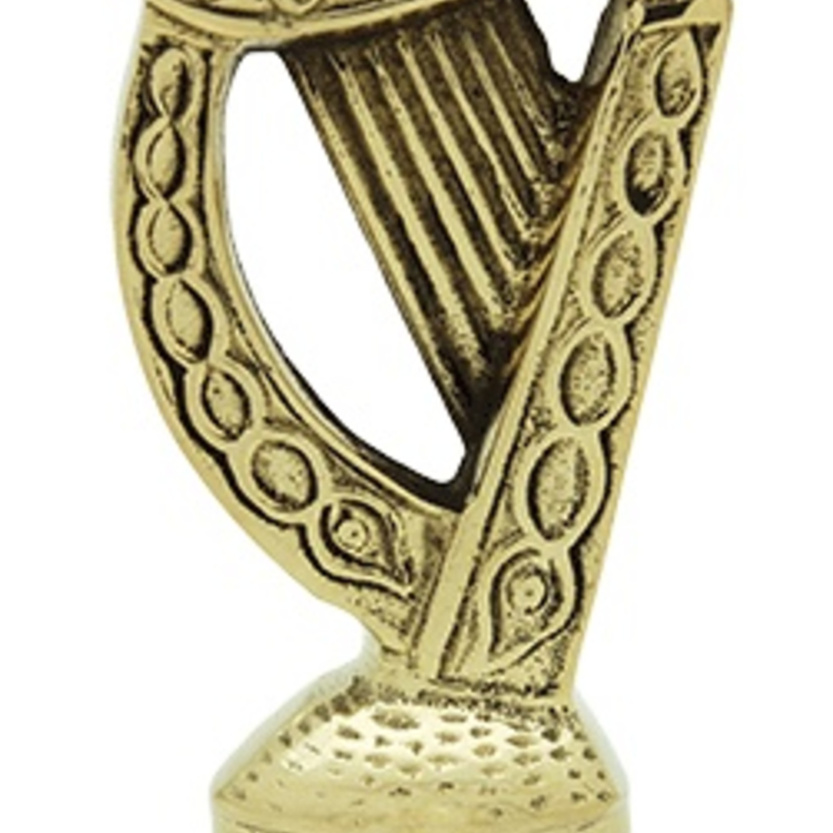 Liffey Artefacts Brass Standing Harp "Ireland"