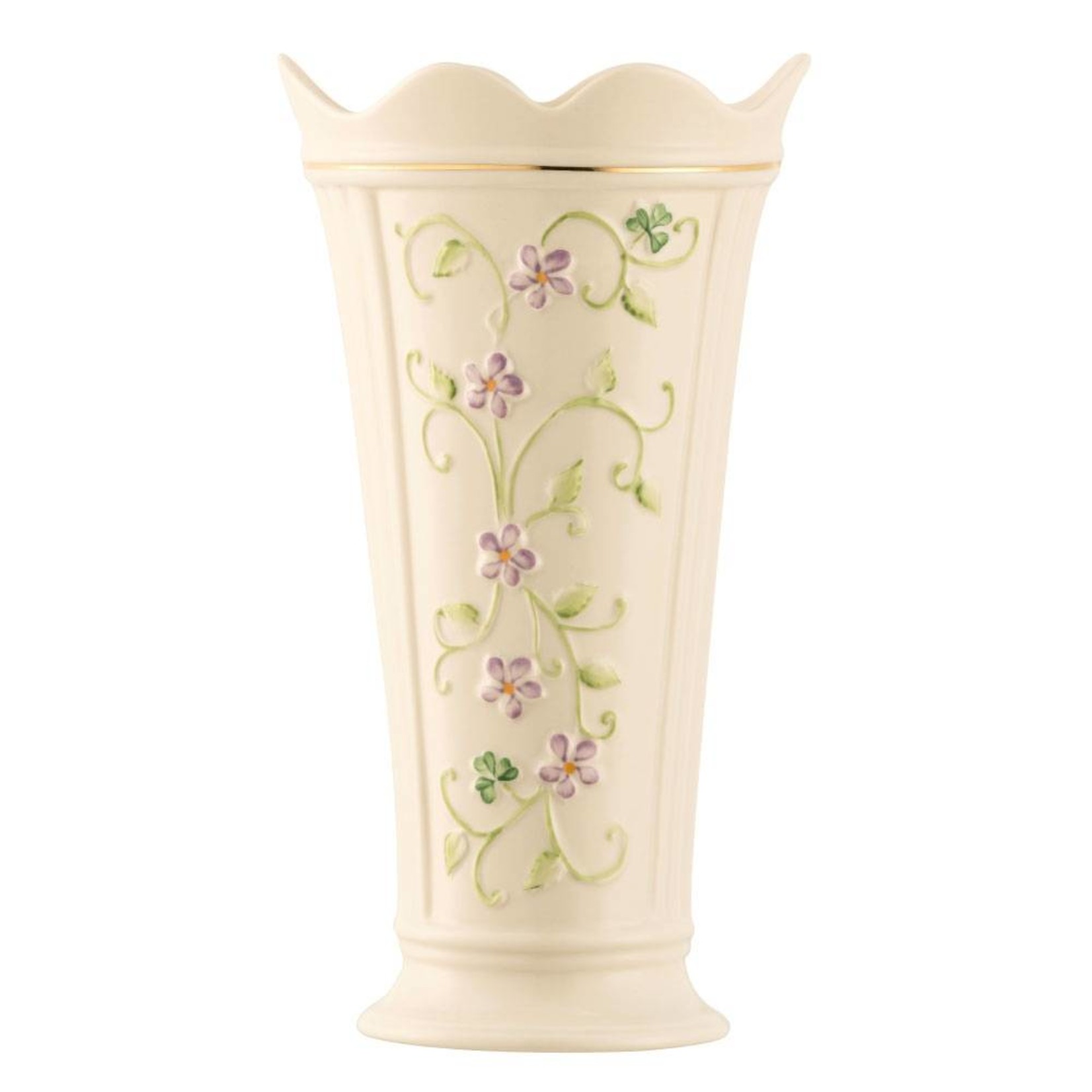 Belleek Belleek Irish Flax 9.5" Vase