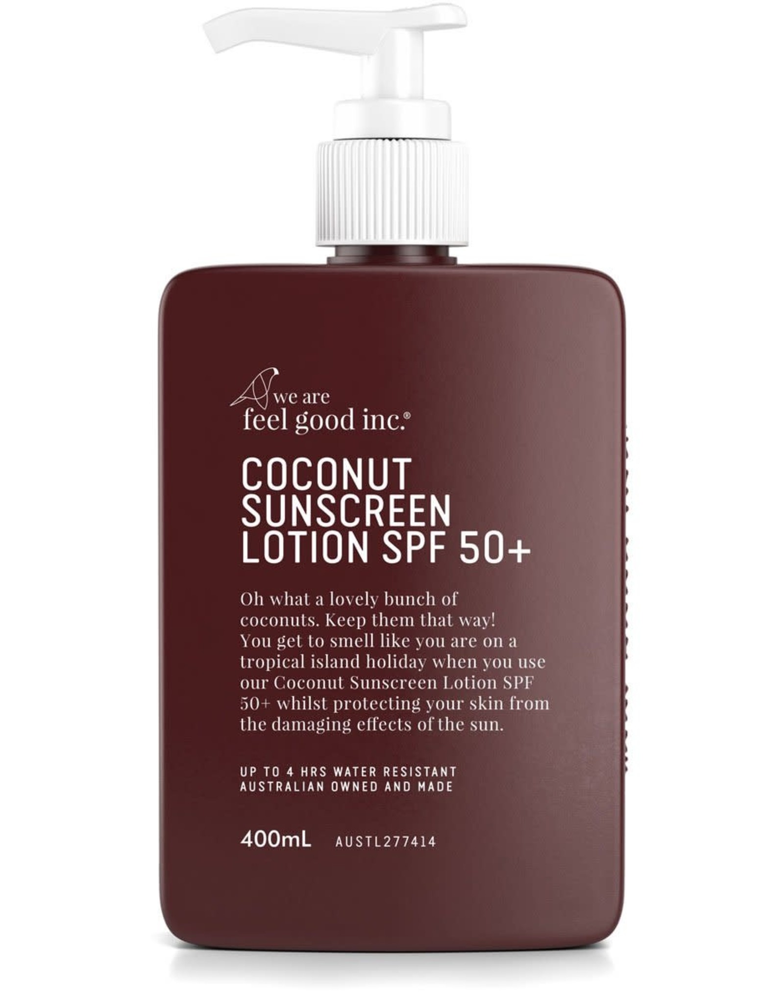 WE ARE FEEL GOOD INC Coconut Sunscreen Lotion SPF50+ 400ml