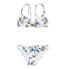 ROXY Girls Pinky Skies Athletic Bikini Set