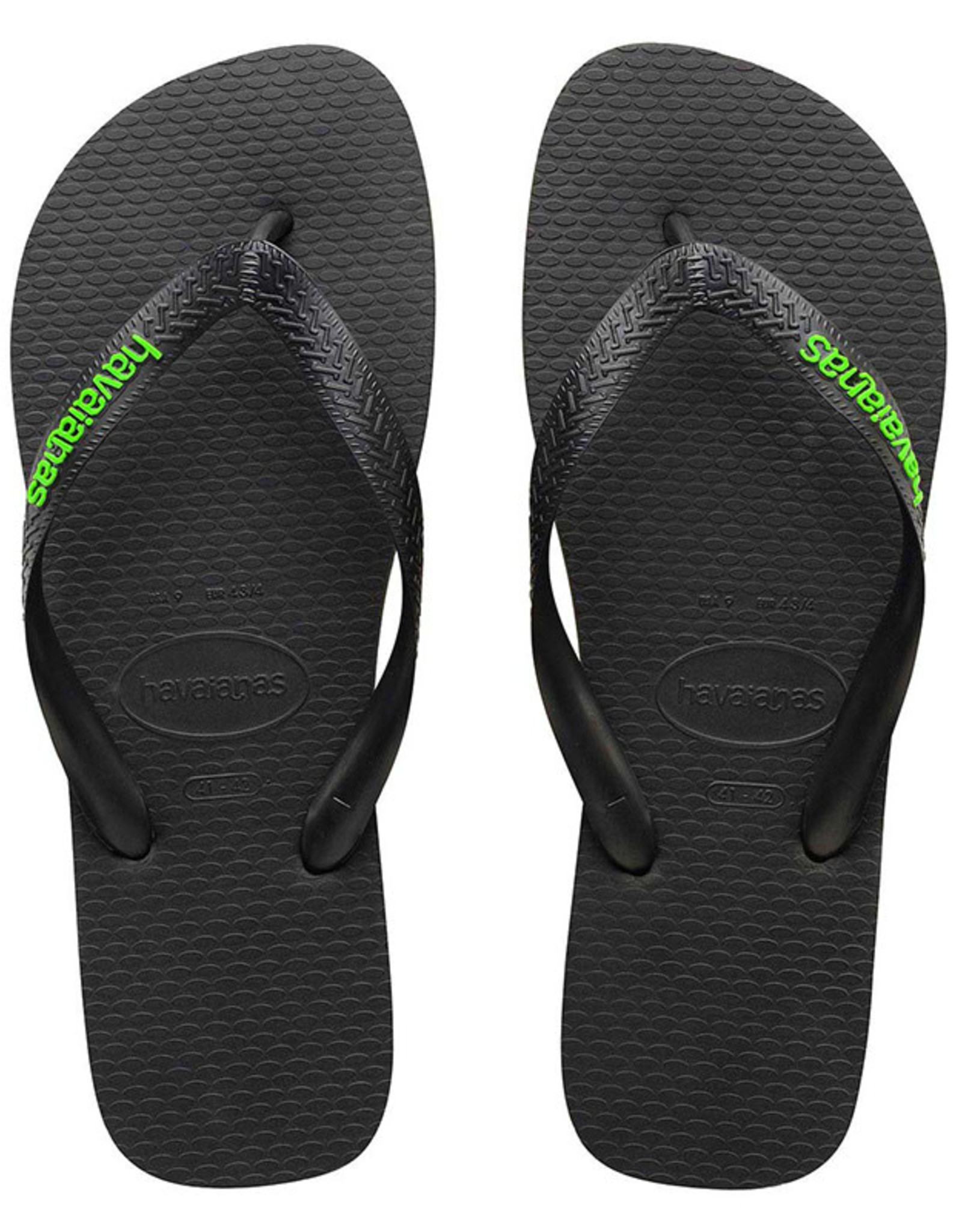 Rubber Logo Thongs - Limestone Surf