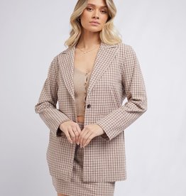 ALL ABOUT EVE Spencer Check Blazer