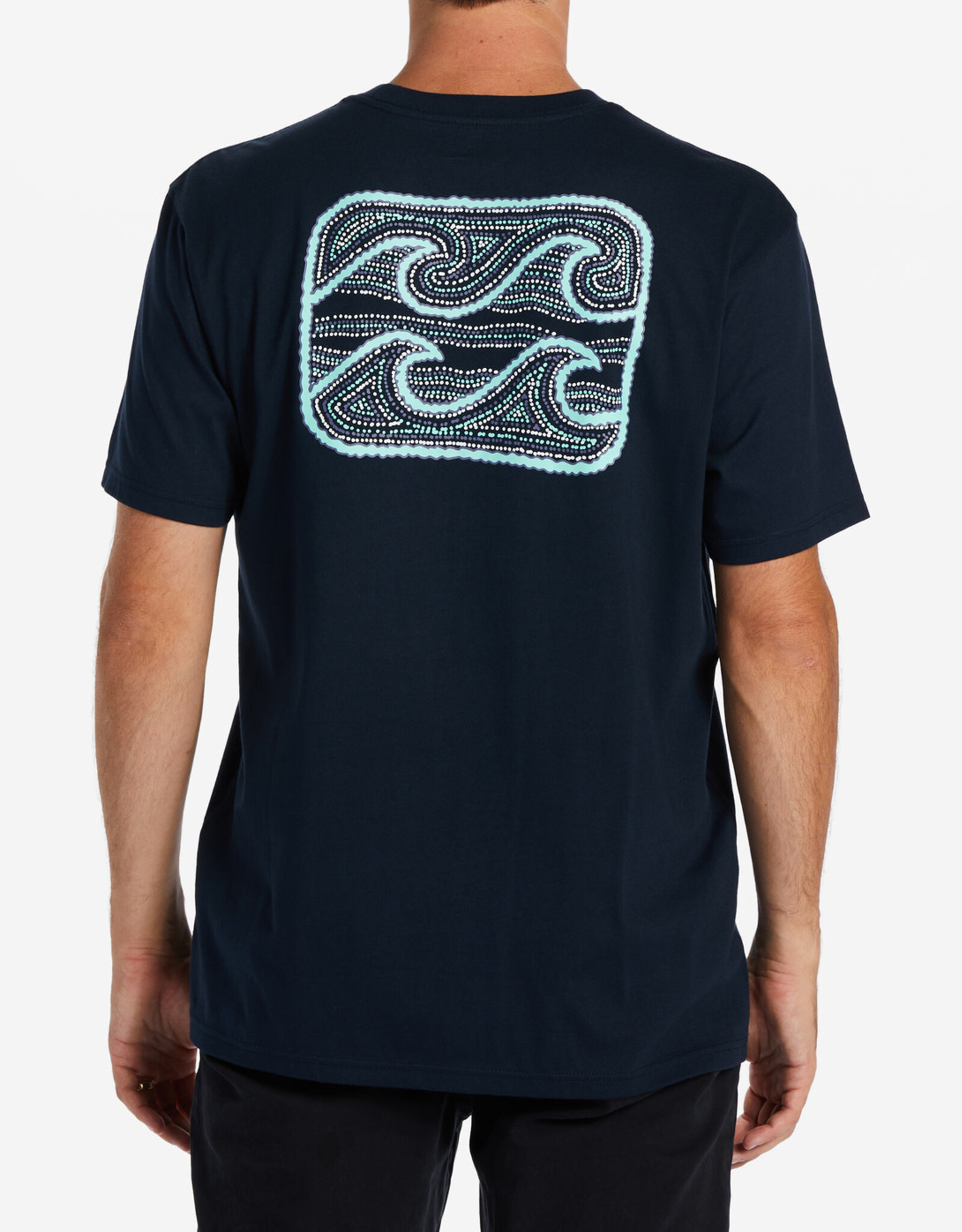 Crayon Wave SS Tee - Limestone Surf