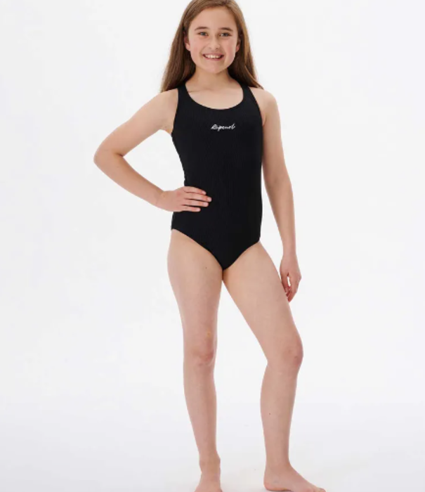 RIP CURL Teen Girls Lux Rib One Piece Swimsuit