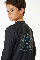 RIP CURL Teen Boys Pure Surf Logo UV Long Sleeve Rash Vest