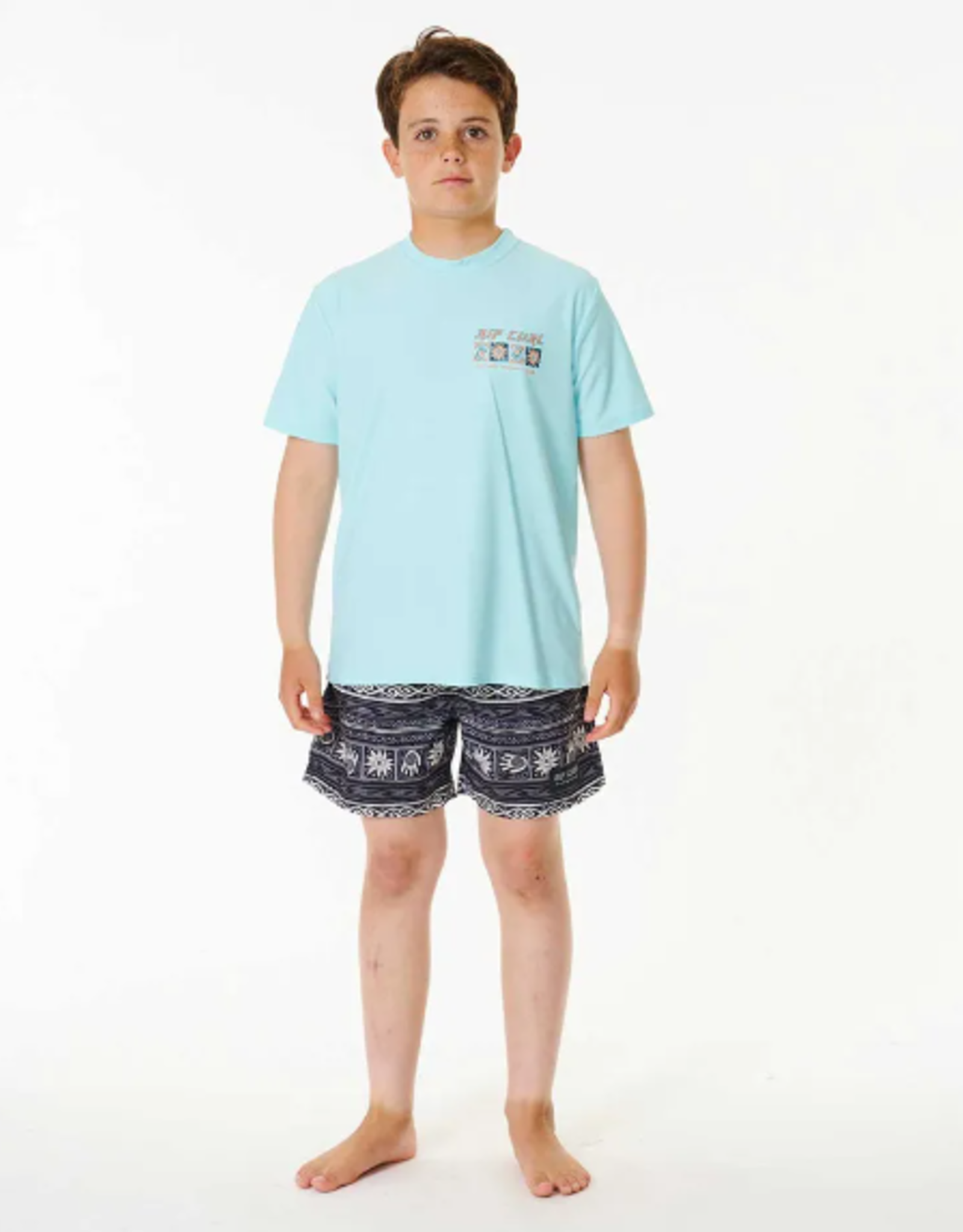 RIP CURL Teen Boys Pure Surf UV Short Sleeve Rash Vest