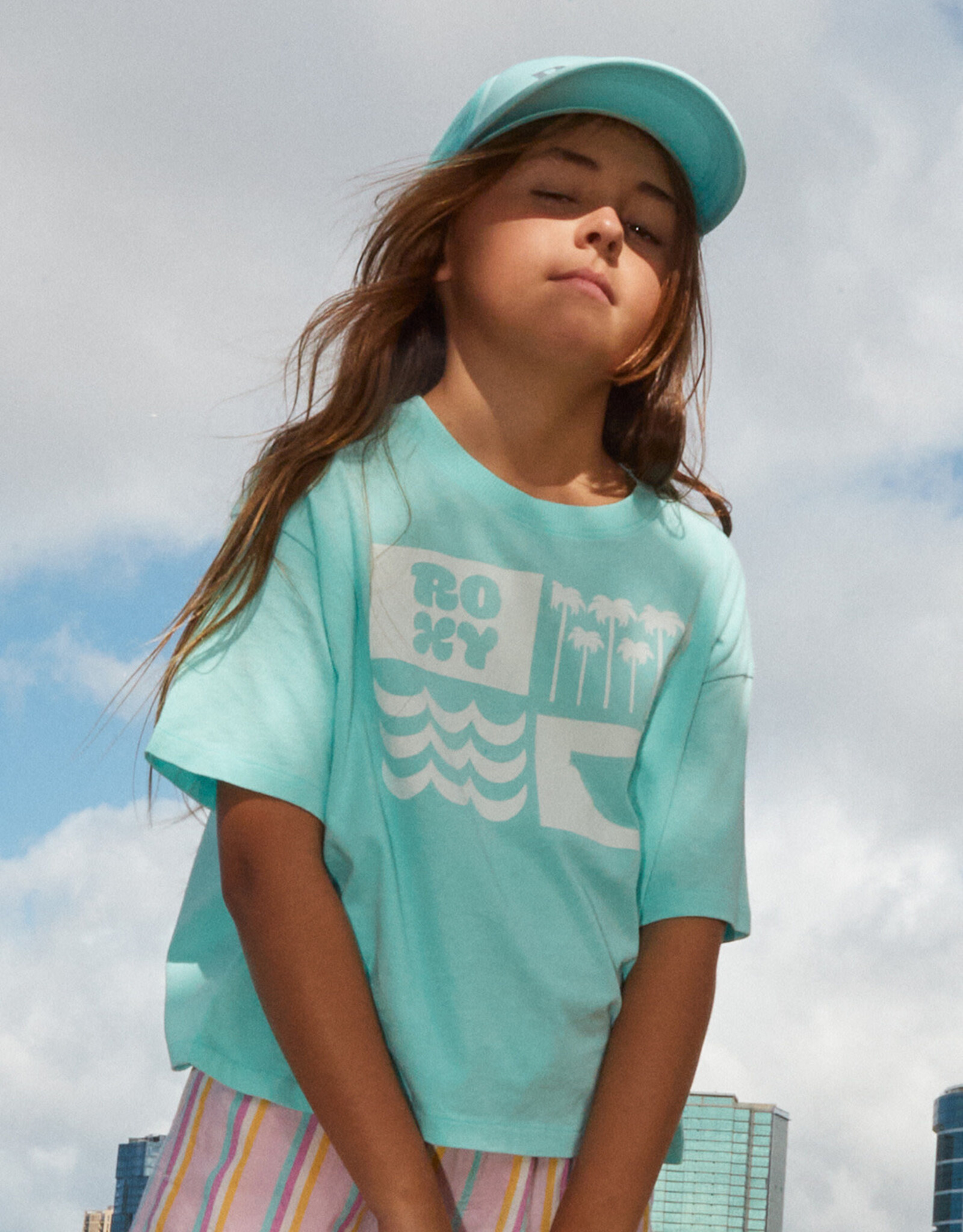 All For Sun Girls T-Shirt Teen Seasons Limestone Surf -