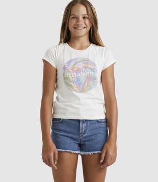 Teen Girls Pastel Palms Formula T-Shirt