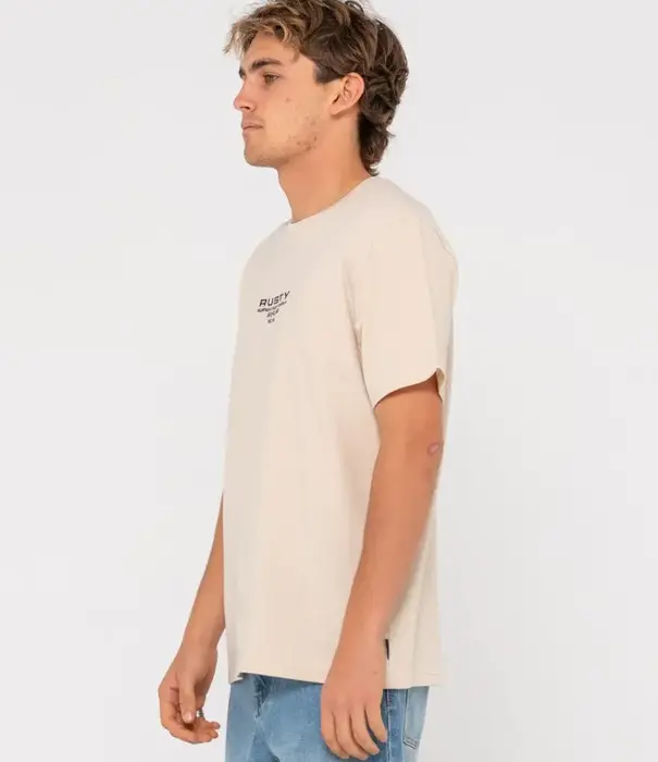 RUSTY Ho-stack Embroidered Short Sleeve Tee