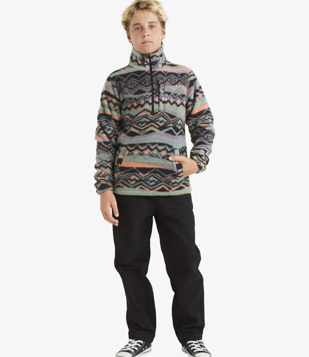 BILLABONG Teen Boys Boundary Mock Neck Sweatshirt