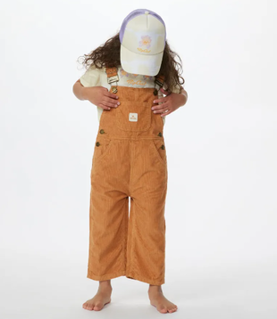 Grom Girls Surf Cord Overall