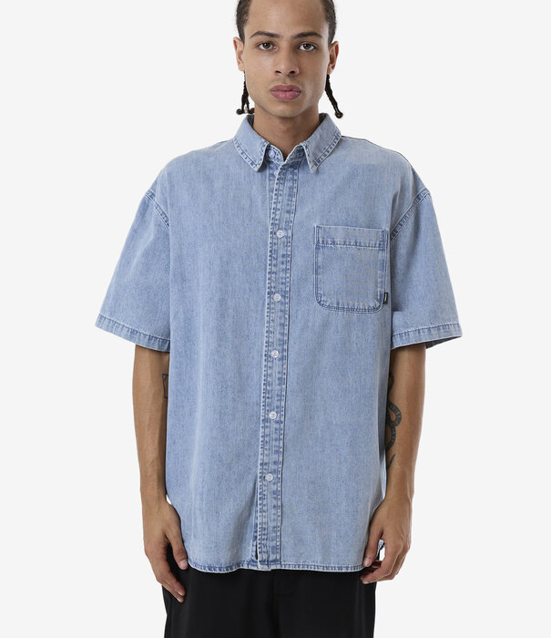 THRILLS Canyon Oversize Short Sleeve Denim Shirt