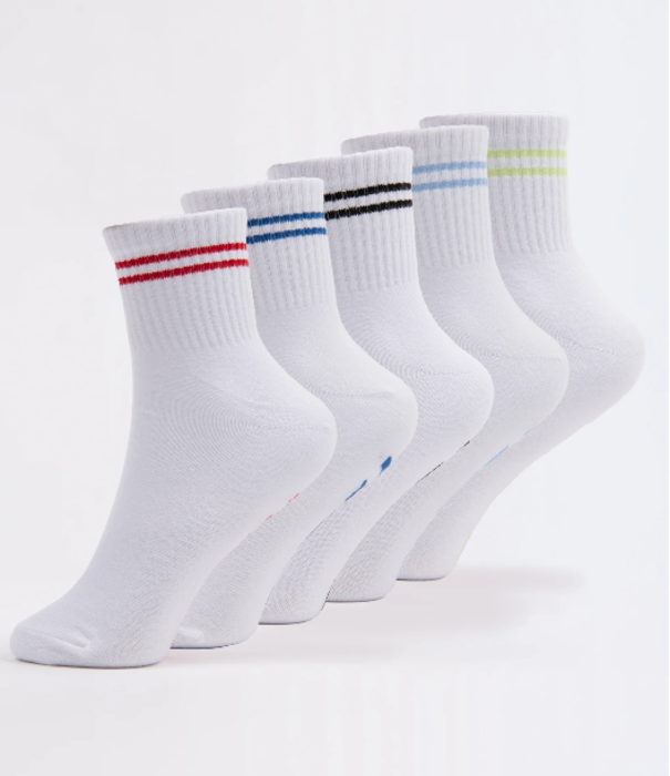 RUSTY All Day Crew 5-Sock Pack