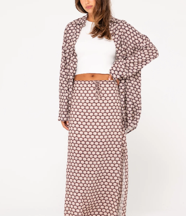 RUSTY Sorrento Midi Skirt