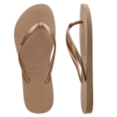 Slim Metallic Thongs