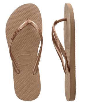Slim Metallic Thongs