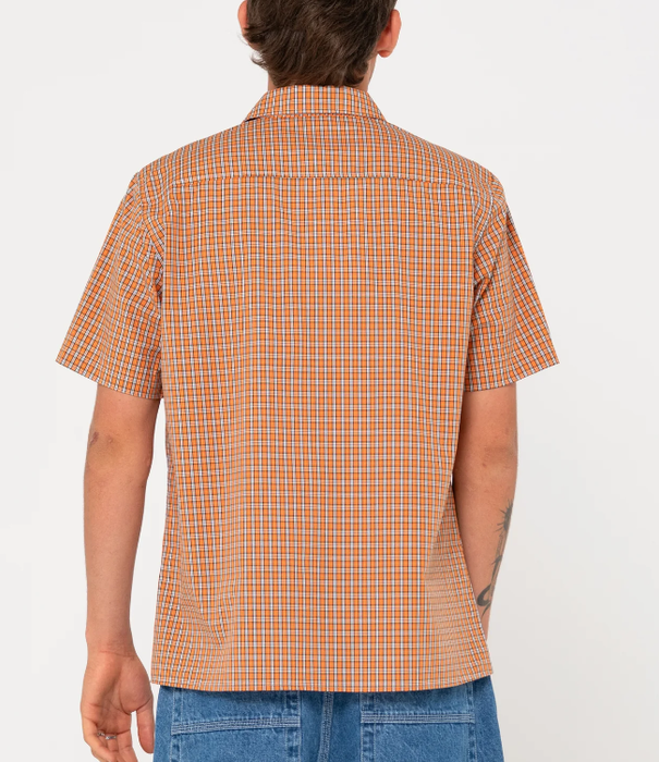 RUSTY Datsun Check Short Sleeve Shirt