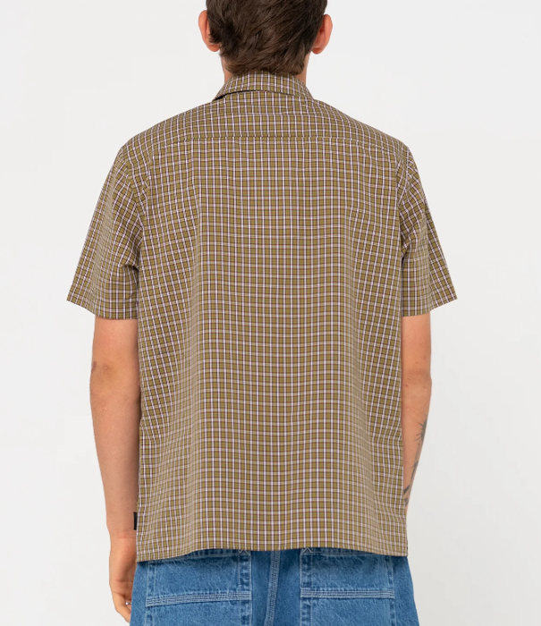 RUSTY Datsun Check Short Sleeve Shirt