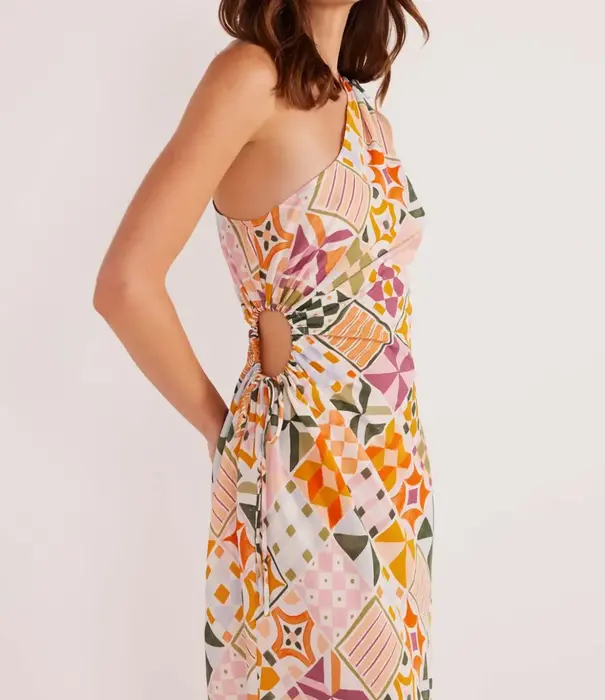 MINKPINK Louisa One Shoulder Midi Dress