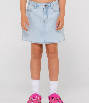 Teen Girls Mavericks Low Rise Denim Skirt