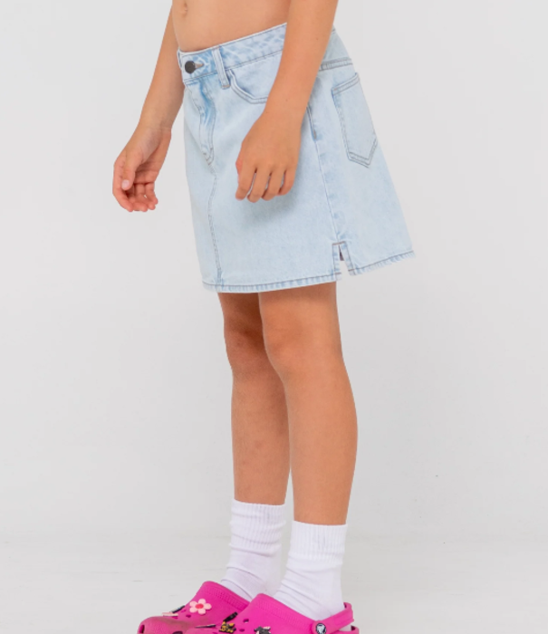 RUSTY Teen Girls Mavericks Low Rise Denim Skirt