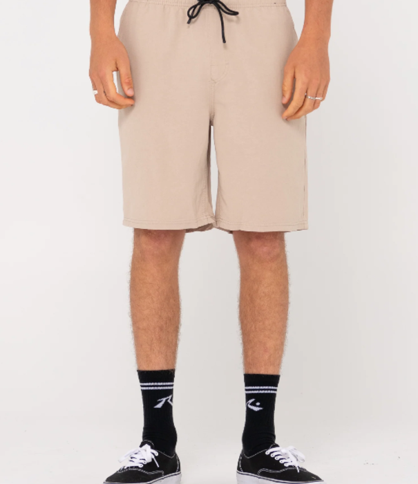 RUSTY Overtone Linen Elastic Waist Short