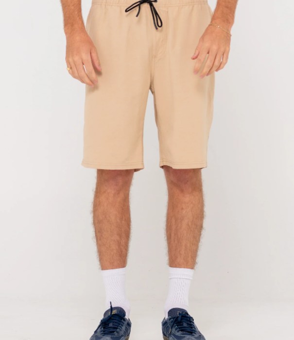 RUSTY Overtone Elastic Waist Linen Short