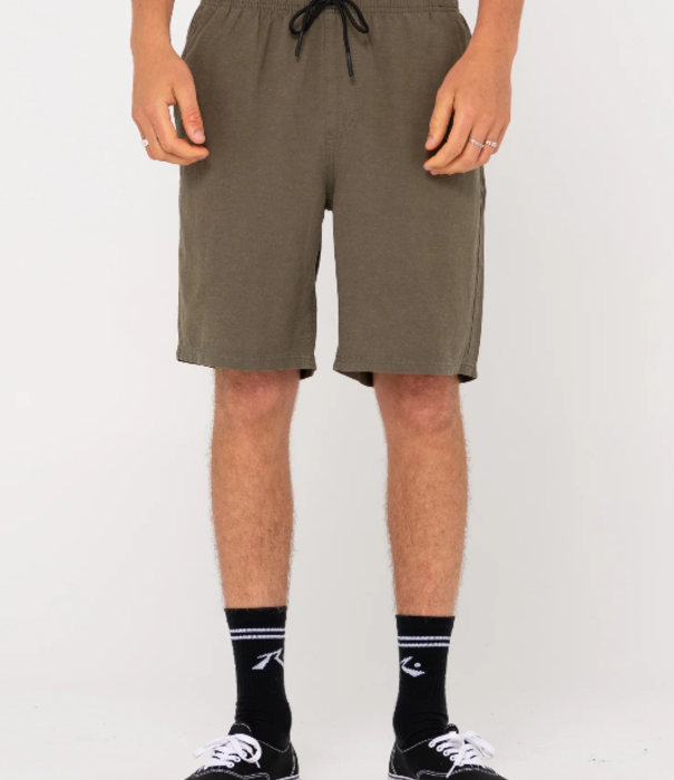 RUSTY Overtone Elastic Waist Linen Short