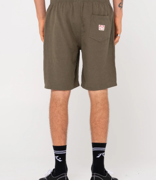 RUSTY Overtone Elastic Waist Linen Short
