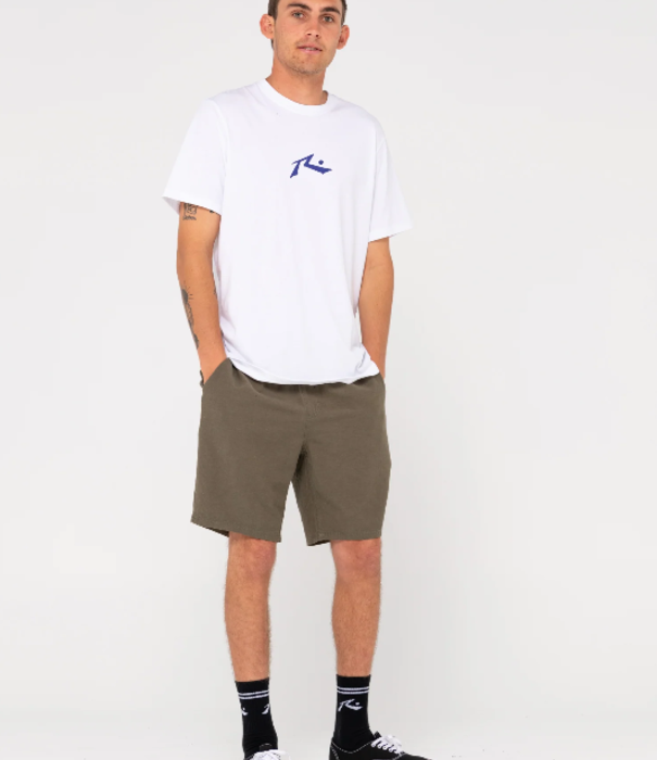 RUSTY Overtone Elastic Waist Linen Short