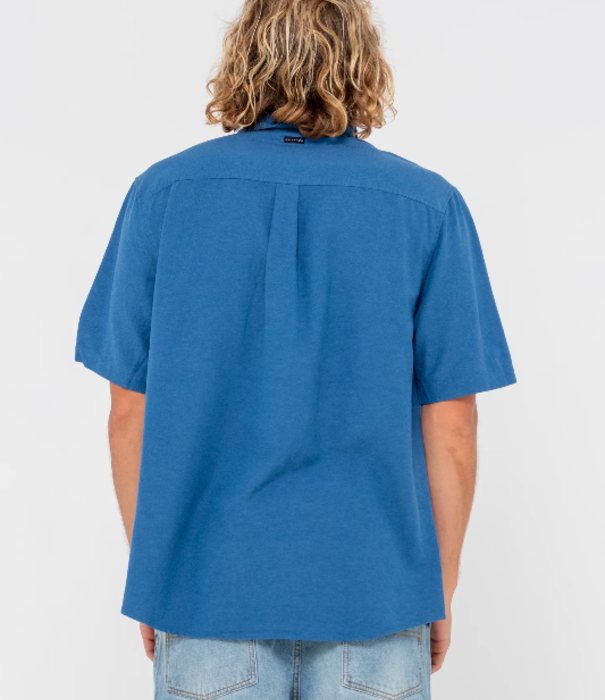 RUSTY Overtone Short Sleeve Linen Shirt