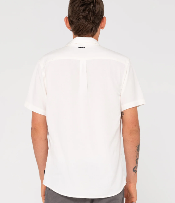 RUSTY Overtone Short Sleeve Linen Shirt