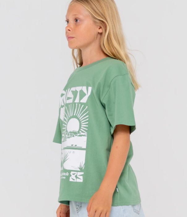 RUSTY Teen Girls By The Bay Oversized Tee