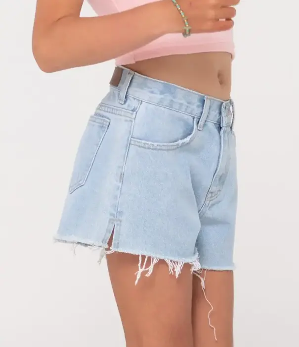 RUSTY Teen Girls Penny Kick Flare Denim Short