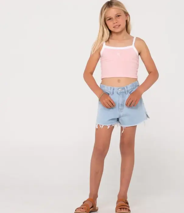 RUSTY Teen Girls Penny Kick Flare Denim Short