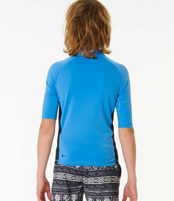 RIP CURL Teen Boys Icons UV Brushed Short Sleeve Rash Vest