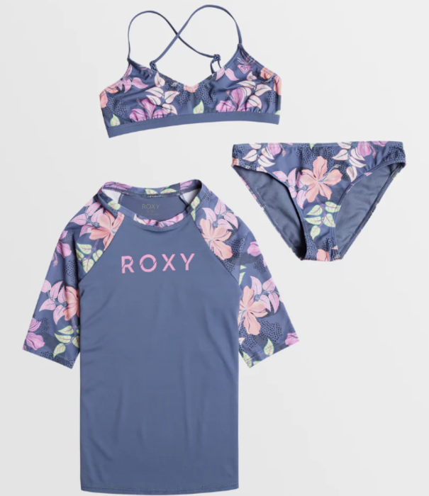 ROXY Teen Girls Hidden Garden Upf 50 Swim Set Pack