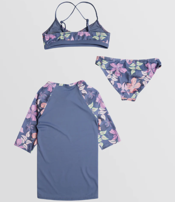 ROXY Teen Girls Hidden Garden Upf 50 Swim Set Pack
