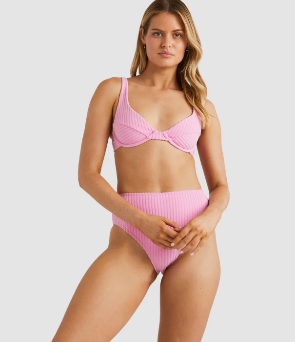BILLABONG Terry Rib Marina Bra Bikini Top