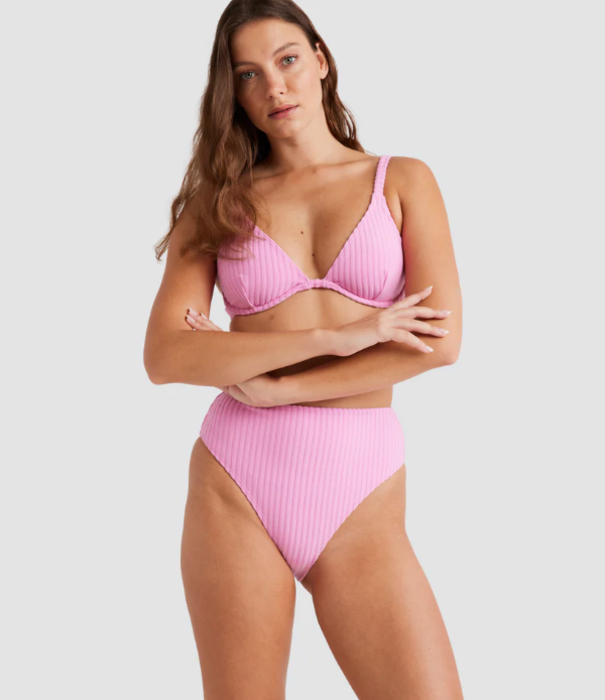 BILLABONG Terry Rib Reese D/Dd Underwire Bikini Top