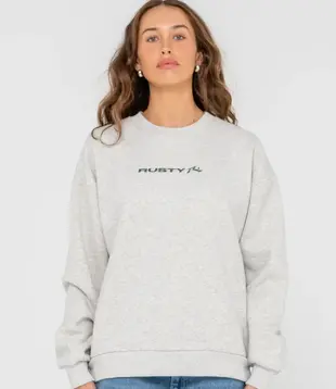 Rusty Essentials Oversized Crew Fleece