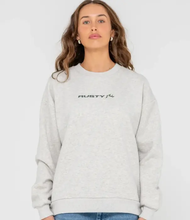 RUSTY Rusty Essentials Oversized Crew Fleece