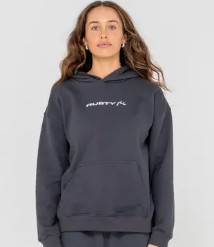 Rusty Essentials Oversized Hooded Fleece