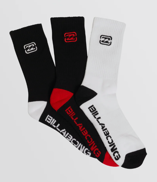 Bracket Wave 3 Pack Socks