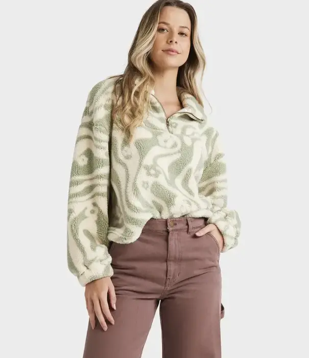 BILLABONG Golden Groove Half Zip Crew