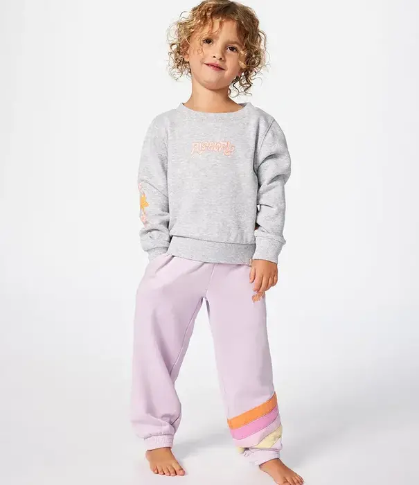 RIP CURL Grom Girls Rainbow Tide Print Crew