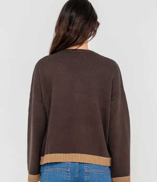 RUSTY Rider Relaxed Crew Neck Knit
